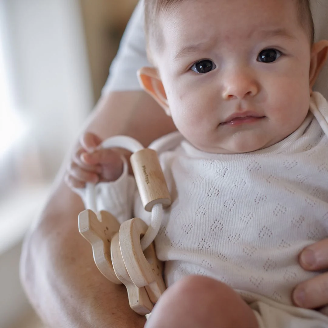 Baby Key Rattle - Natural - Image 3