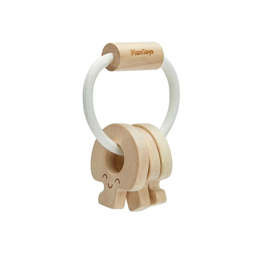 Baby Key Rattle - Natural - Image 6