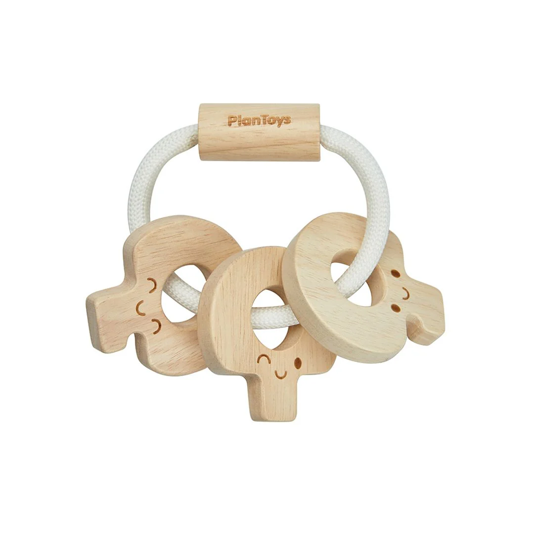 Baby Key Rattle - Natural - Image 7
