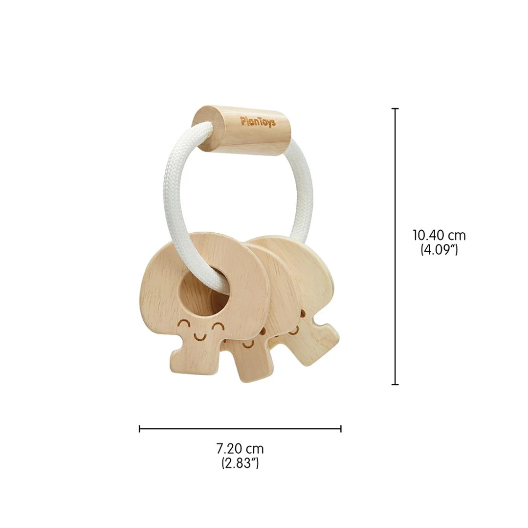Baby Key Rattle - Natural - Image 8