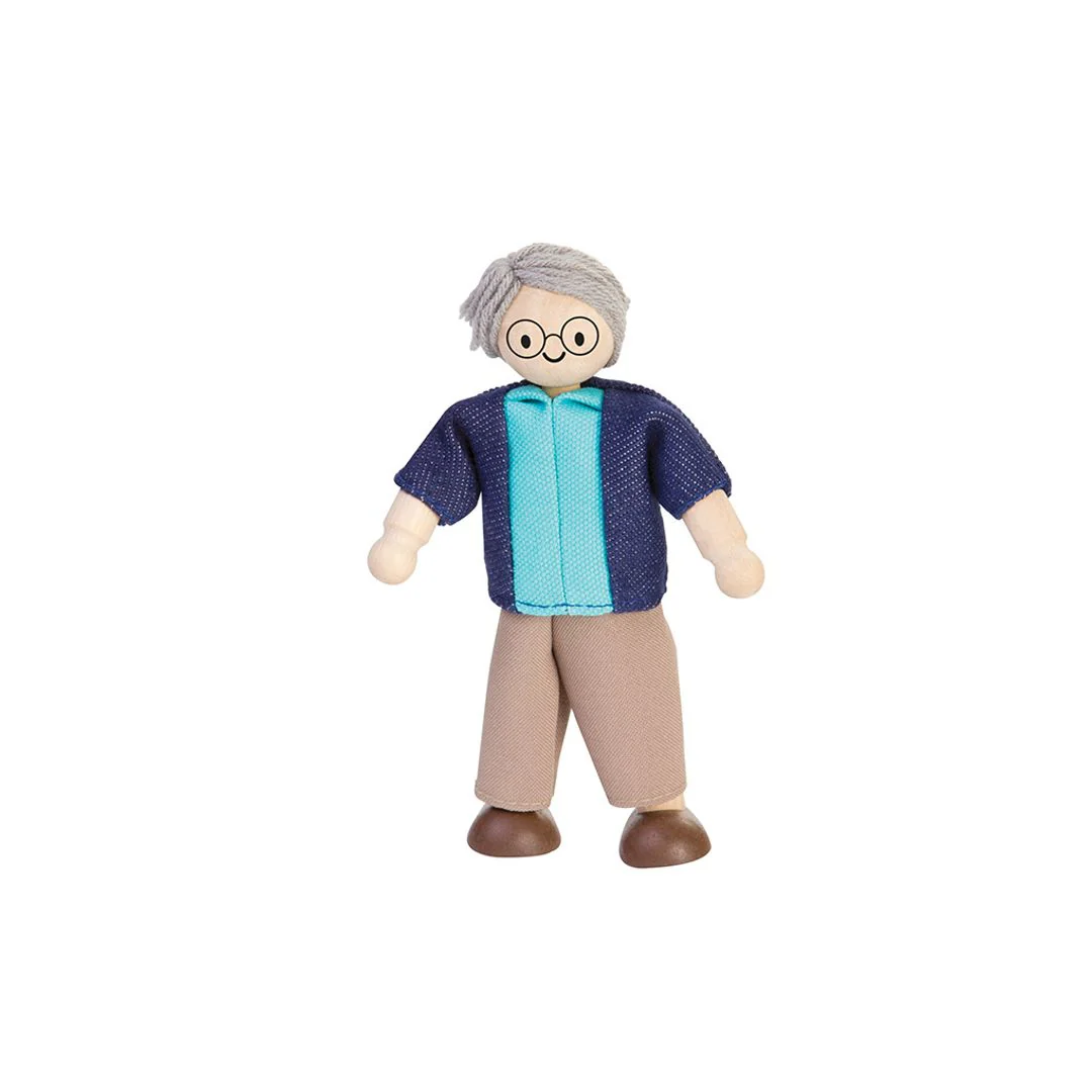 Grandfather Dollhouse Figure - Light Skin Tone - Image 2