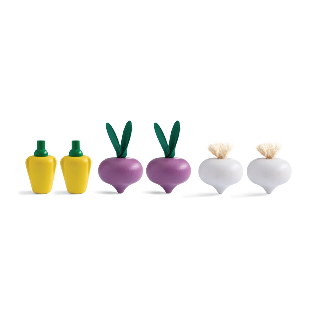Fresh Produce Set C (Red Radishes, Garlics & Yellow Bell Peppers) - Image 6