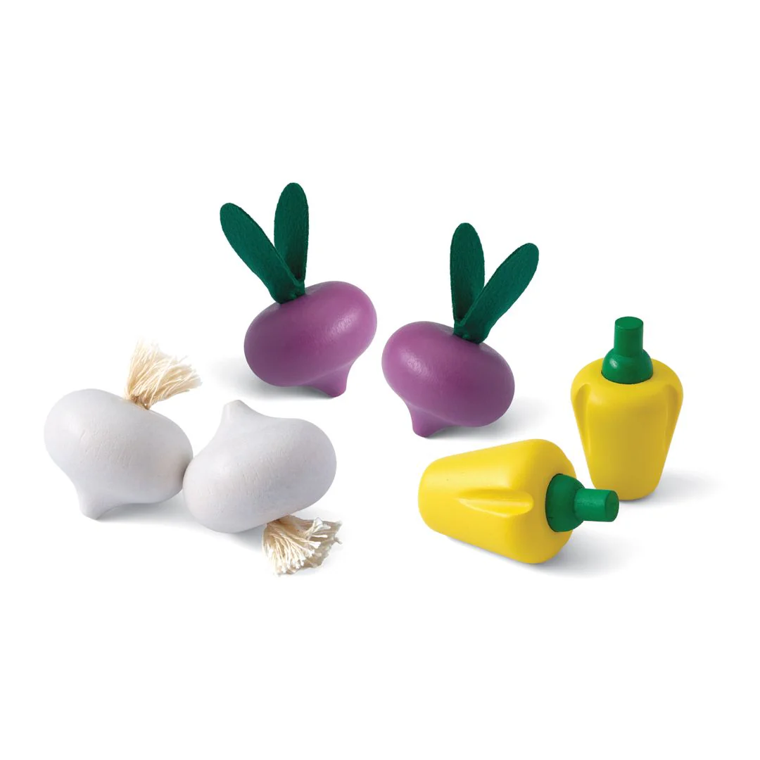 Fresh Produce Set C (Red Radishes, Garlics & Yellow Bell Peppers) - Image 7