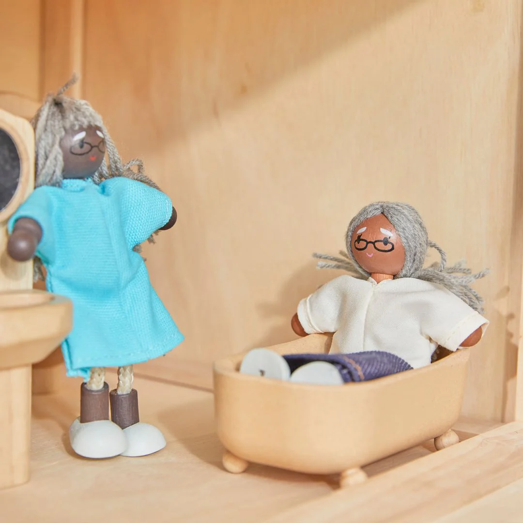 Grandmother Dollhouse Figure - Medium Skin Tone - Image 3