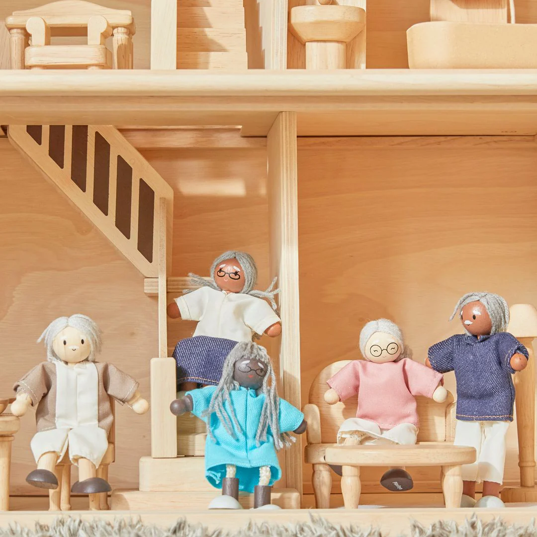 Grandmother Dollhouse Figure - Medium Skin Tone - Image 4